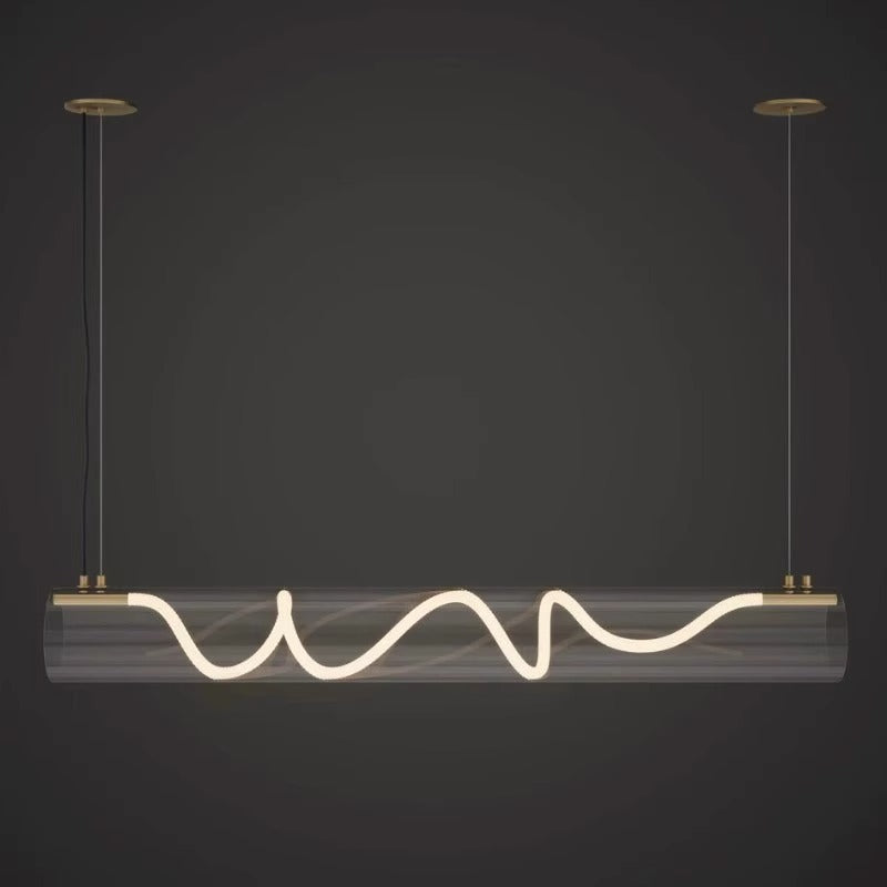 Designer Glass Hemp Rope Lamp