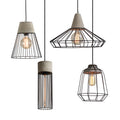 Black Iron Cage Pendant Light