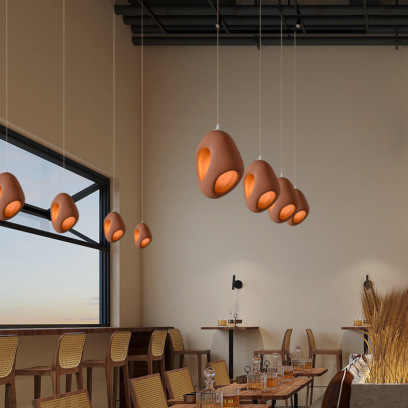 Wabi-sabi Ghost Face Pendant Light