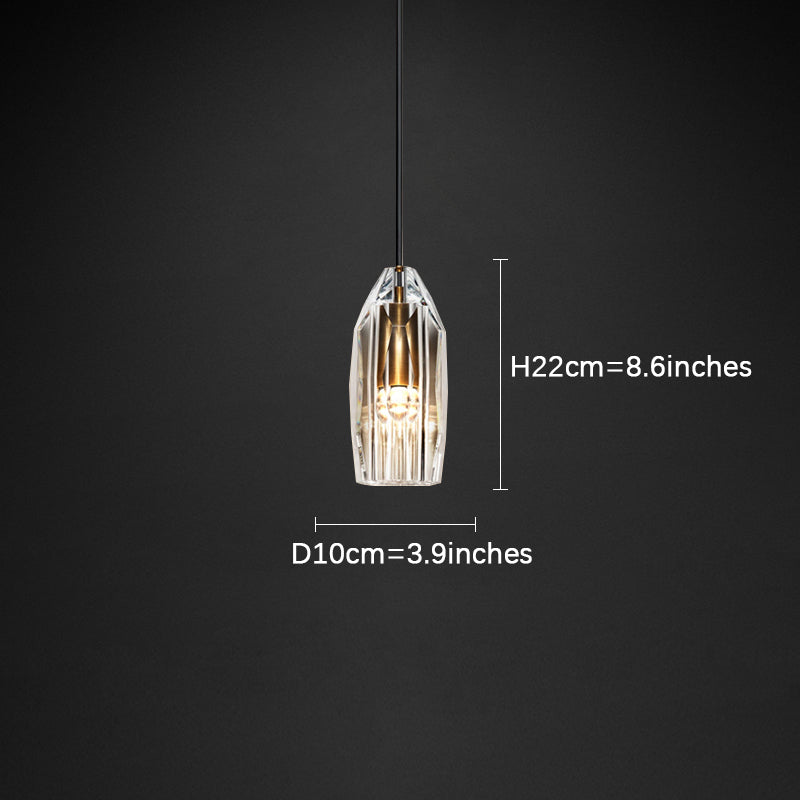 Luxurious Polygonal Crystal Lamp