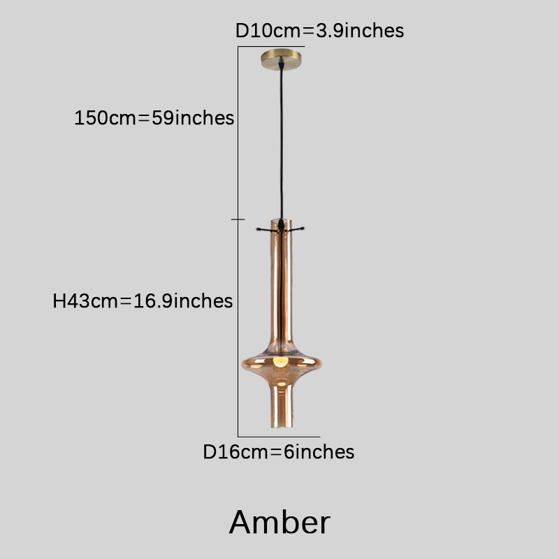 Glass Horn Pendant Lamp