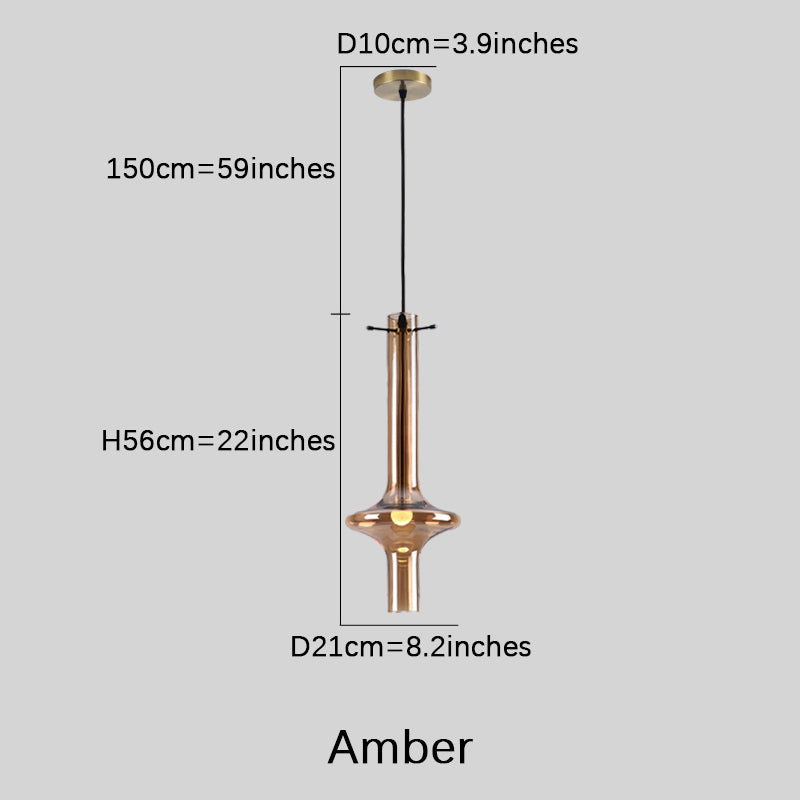 Glass Horn Pendant Lamp
