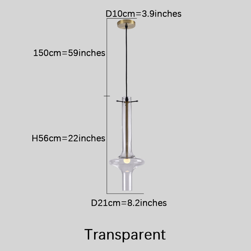 Glass Horn Pendant Lamp