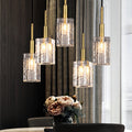 Ice Cube Brass Pendant Light