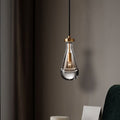 Brass Water Drop Crystal Lamp