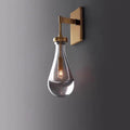 Brass Water Drop Crystal Lamp