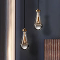 Brass Water Drop Crystal Lamp