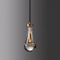 Brass Water Drop Crystal Lamp
