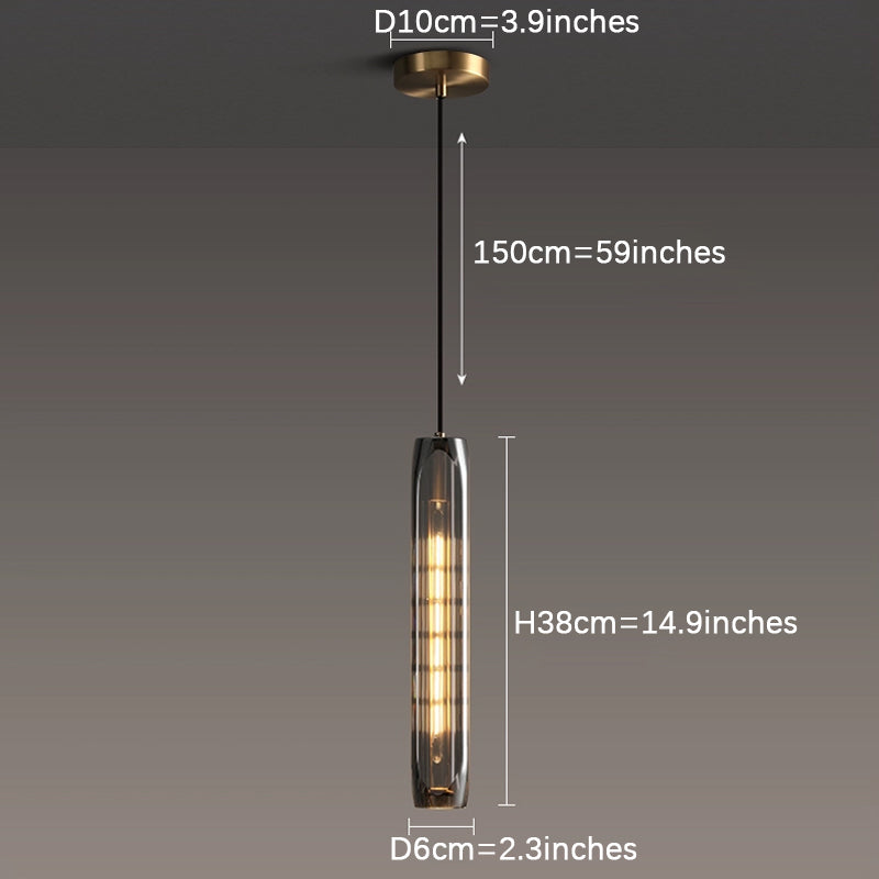 Brass Bedside Pendant Lamp
