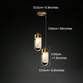 Brass Bucket Crystal Pendant Light