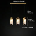 Brass Bucket Crystal Pendant Light
