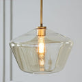 Smoke Gray Bucket Glass Lamp