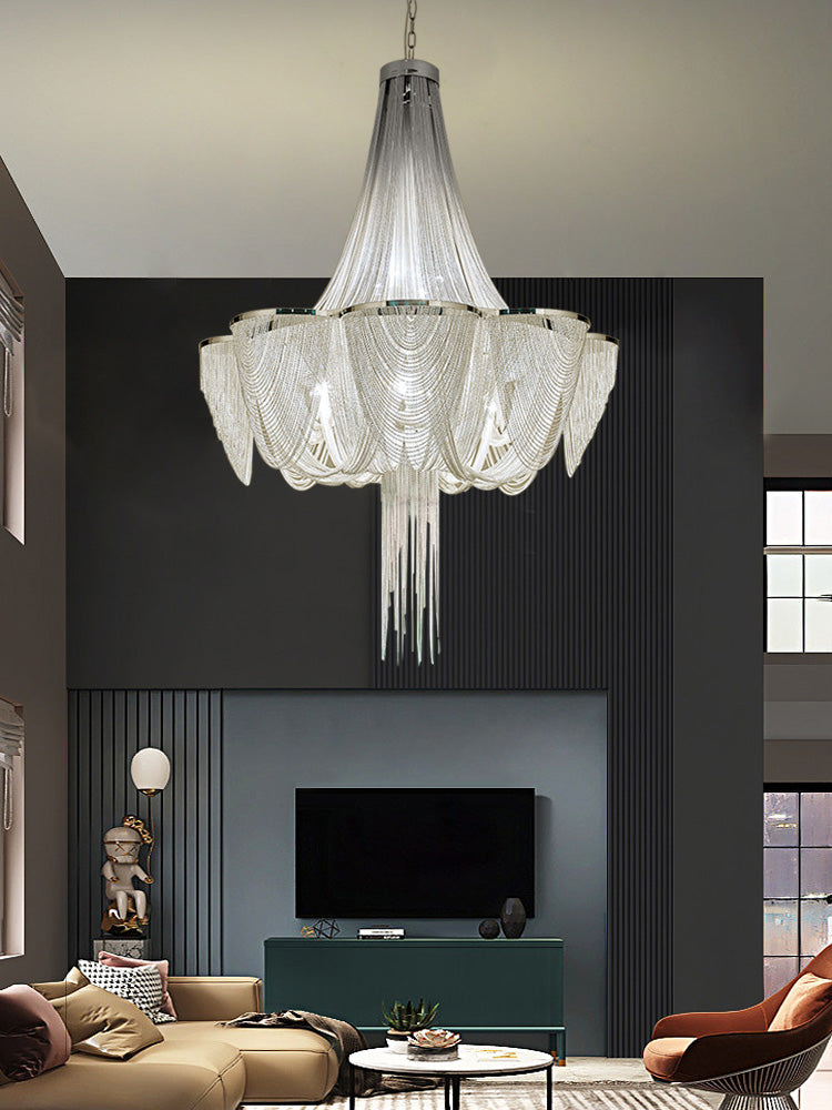 High Ceiling Aluminum Chain Light
