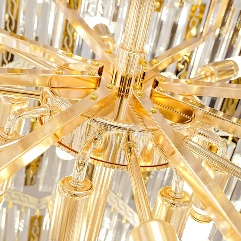 Staircase Golden stripes Chandelier