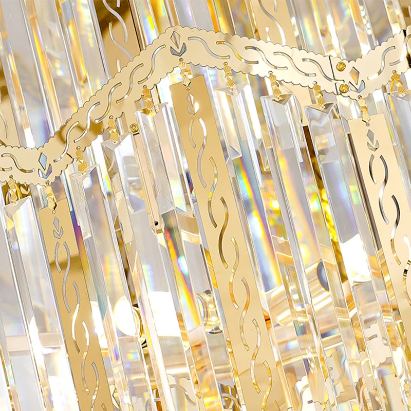Staircase Golden stripes Chandelier