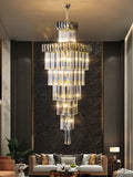 Square Smoke Gray Chandelier