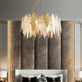 Luxury Steel Glass Chandelier