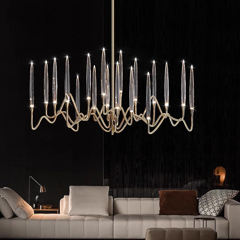 Modern Crystal Candle Chandelier