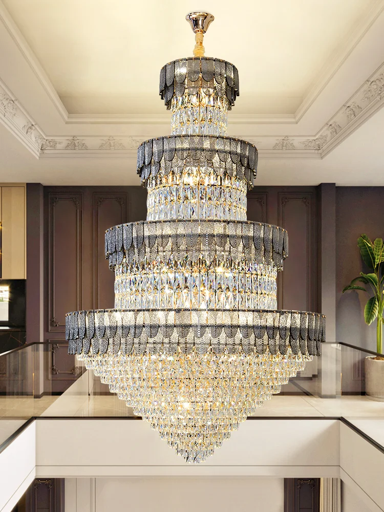 Duplex Smoke gray Chandelier