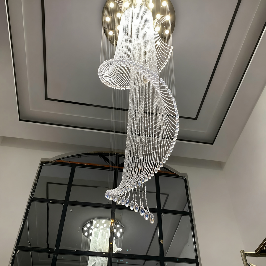 Spiral Waterfall Crystal Light