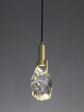 Brass Ice cubes Crystal Pendant Lamp