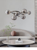 Modern Smoke Gray Chandelier