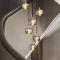 Copper Square Crystal Chandelier