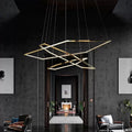 Modern Gold Hexagon Pendant Light