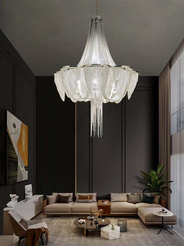 High Ceiling Aluminum Chain Light