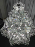 Octagonal High Ceiling Chandelier
