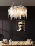 Flower Aluminum Chain Chandelier