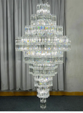 Octagonal High Ceiling Chandelier