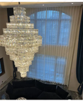 Octagonal High Ceiling Chandelier