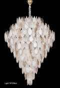 Modern Ceramic Leaf Chandelier