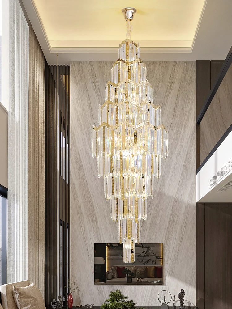 Staircase Golden stripes Chandelier
