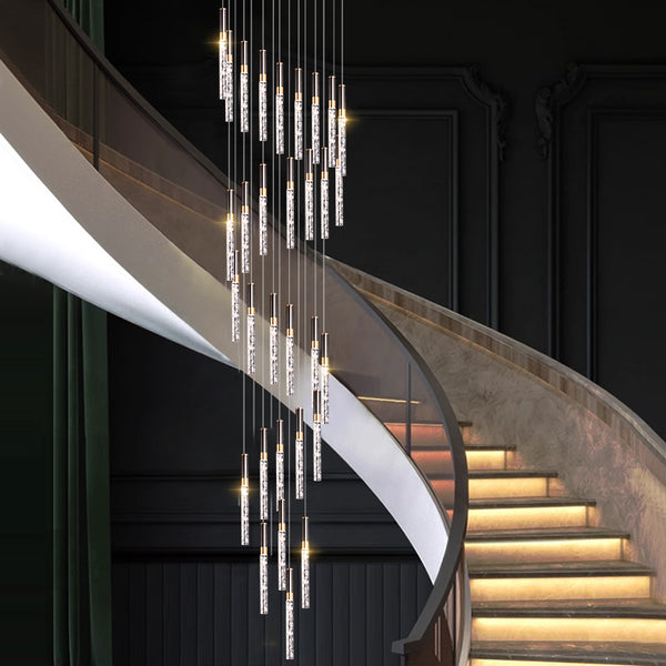 Black Cloud Crystal Pendant Light