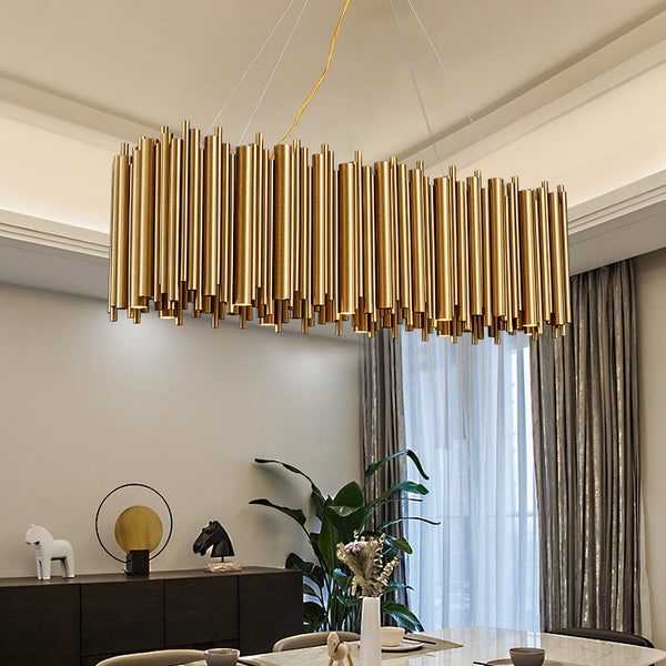 Stainless Steel Tube Chandelier