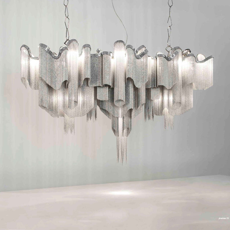 Aluminum Chain Living Room Light