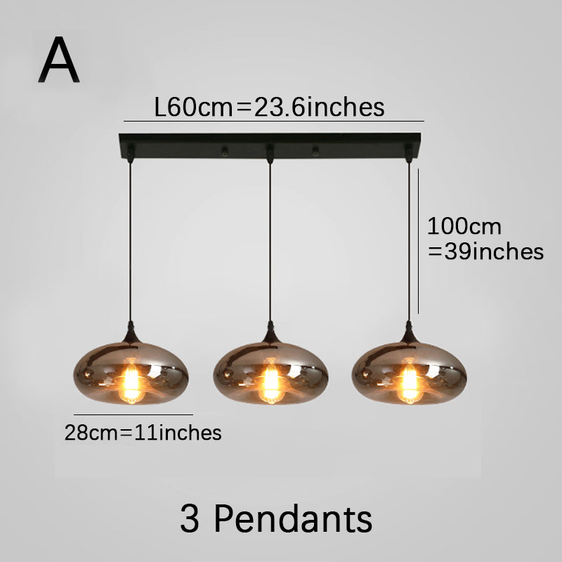 Smoke Gray Island Pendant Lights